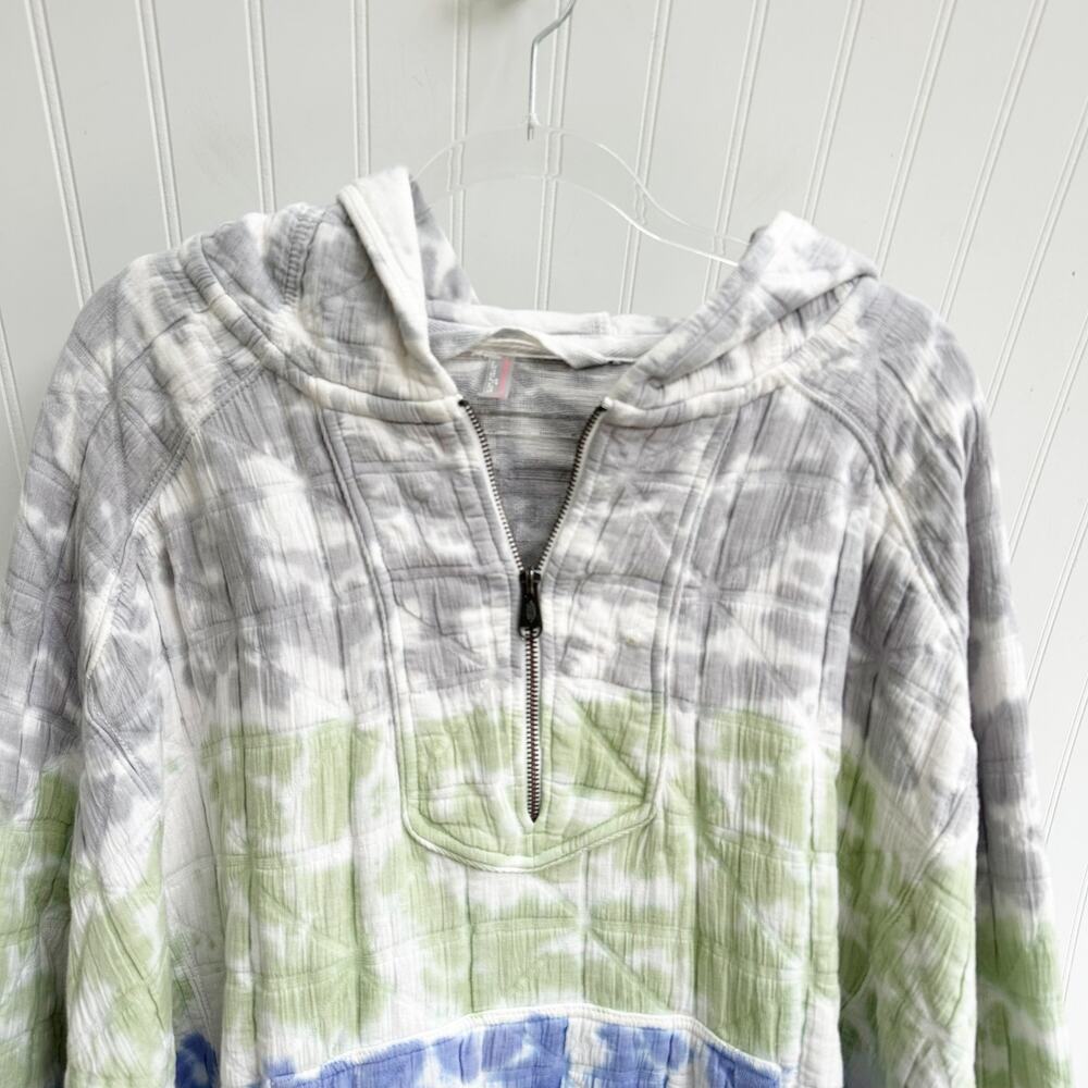 Free People Movement Trapped In Paradise Tie Dye Pullover Hoodie Oversized Small - Picture 4 of 9